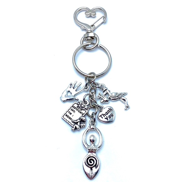 Midwife Keychain Bag Charm Appreciation Gift Doula Thank You - Picture 1 of 4